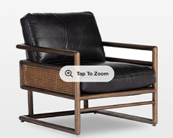 AB-03  (LEATHER 100% AND SYNTHETIC WICKER)